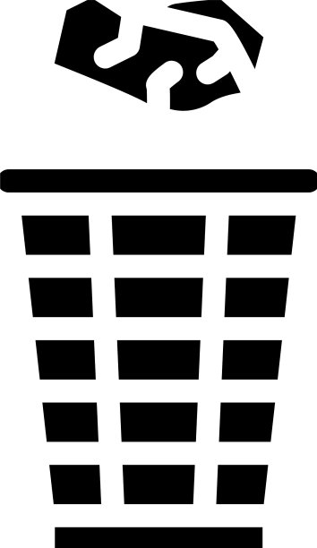 乱扔垃圾标志图标图片下载