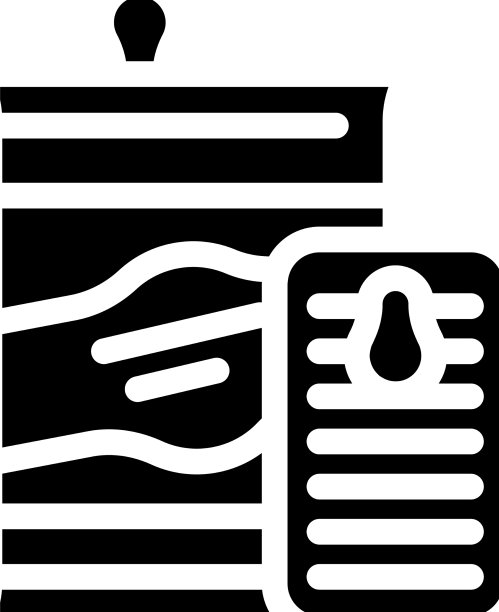 蜜饯和罐头食品部的字形图标图片下载