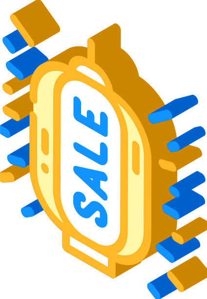 灯笼销售等距图标图片下载