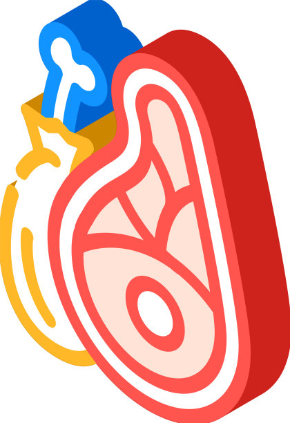 肉制品等距图标图片下载