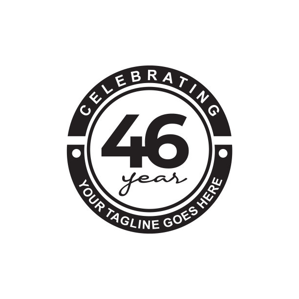 46周年纪念标志设计模板图片下载
