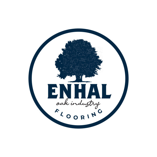 经典的橡木地板行业标志设计图片下载