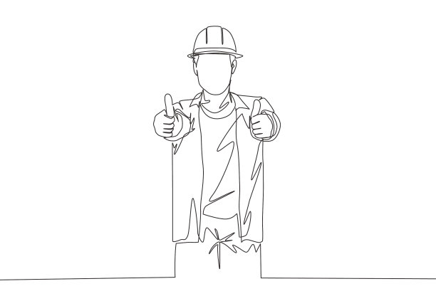 单线画出的年轻英俊图片下载