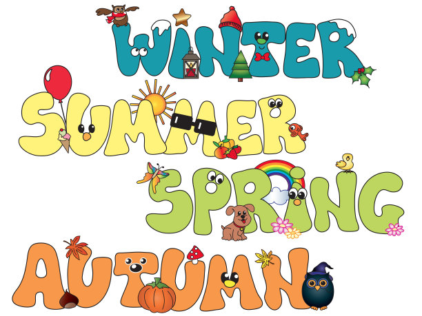 春天夏天冬天秋天图片下载