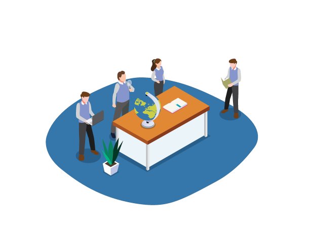 一组正在学习地理的高中生图片下载