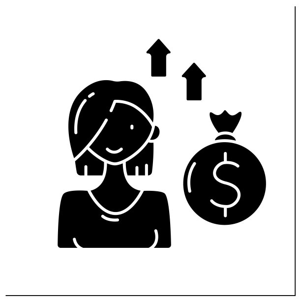 风险投资女性资本家的符号图标图片下载
