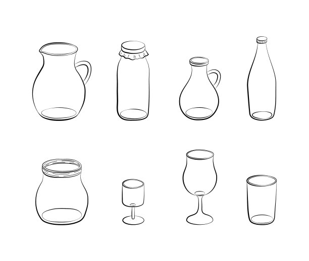 手画轮廓玻璃项目设置图片下载