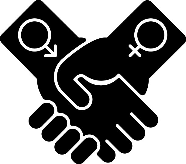 公平关系黑色图标图片下载