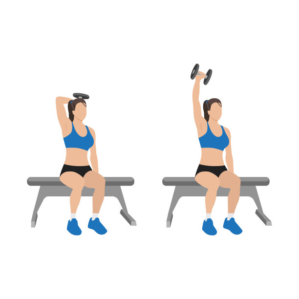 女子做坐姿练习平面艺术图片下载