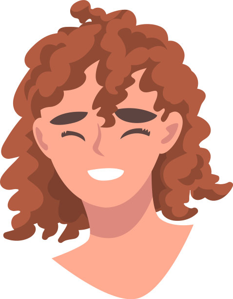 女人眯着头笑得像脸一样图片下载