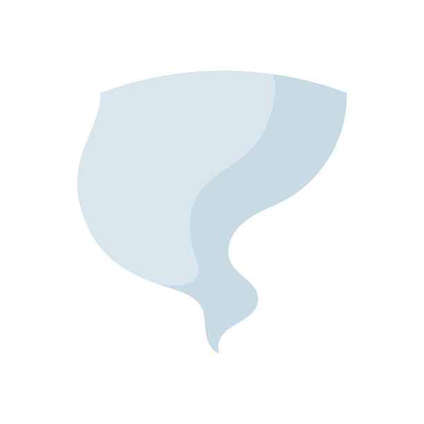 平面设计卡通龙卷风天气元素图片下载