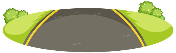 路穿过草地，与世隔绝图片下载