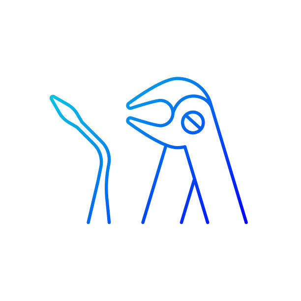 牙齿提取工具梯度线性矢量图标图片下载