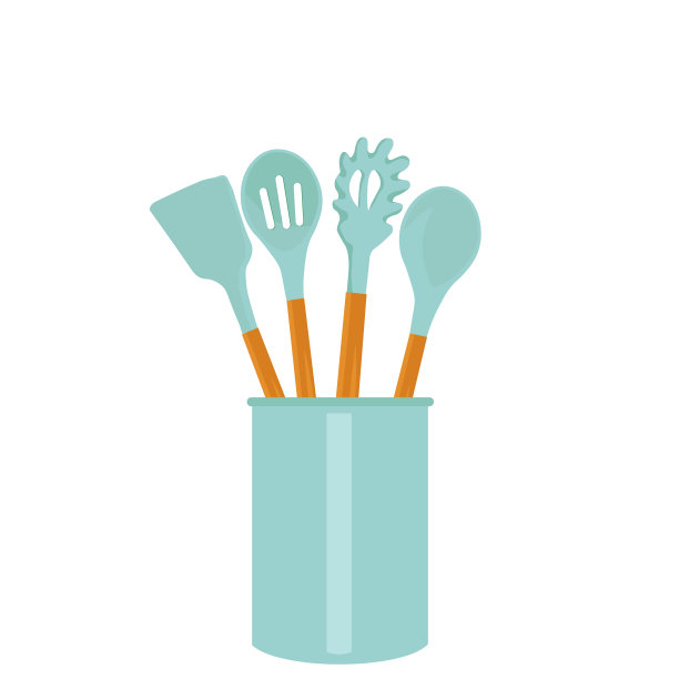 厨房配件的矢量插图。图片下载