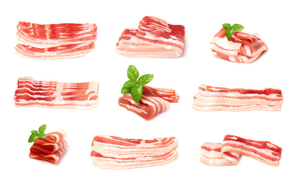 火腿片，西班牙火腿片，帕尔玛火腿片图片下载