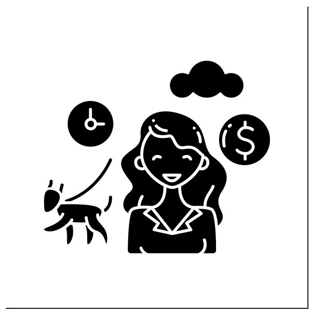 狗走字形图标图片下载