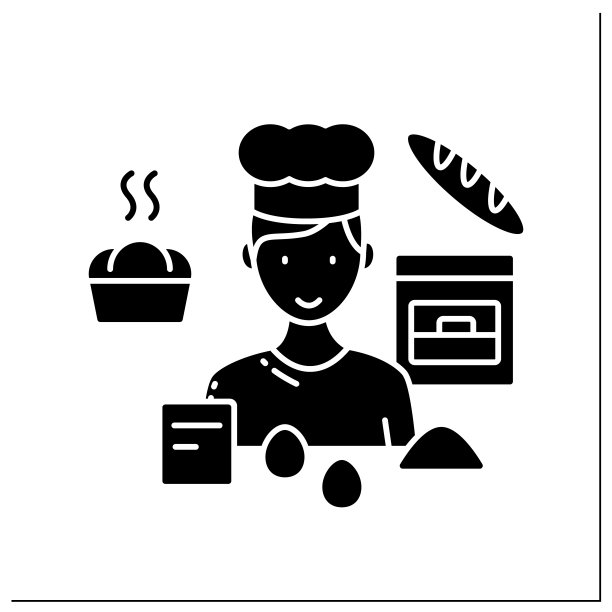 烘焙字形图标图片下载