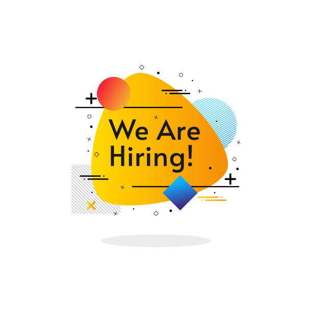 向量插图工作空缺海报的标志图片下载