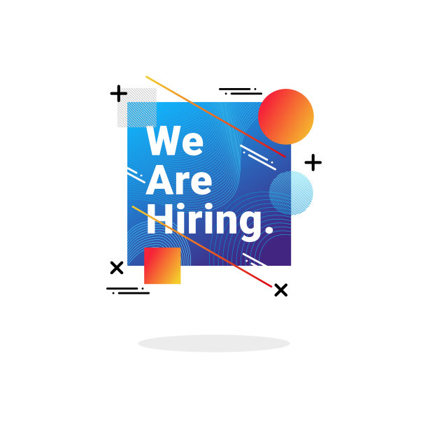 向量插图工作空缺海报的标志图片下载