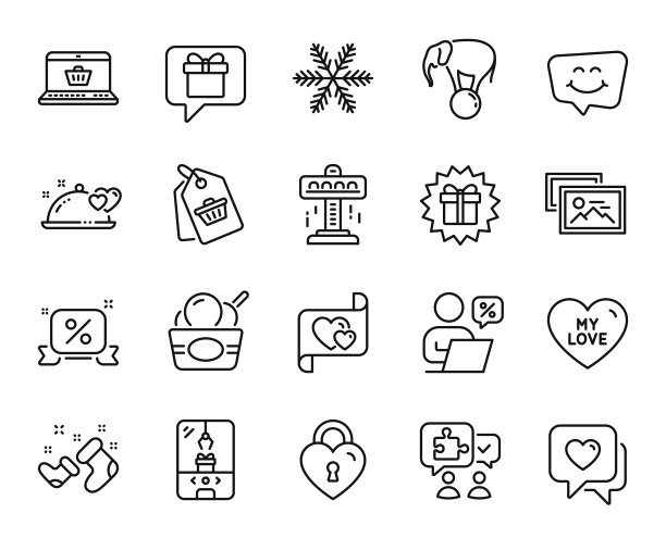 集雪花销售标签和吸引力图片下载