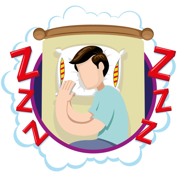 白种人人吉祥物安睡图片下载