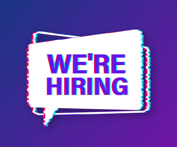 我们正在雇用故障图标故障文本在蓝色图片下载