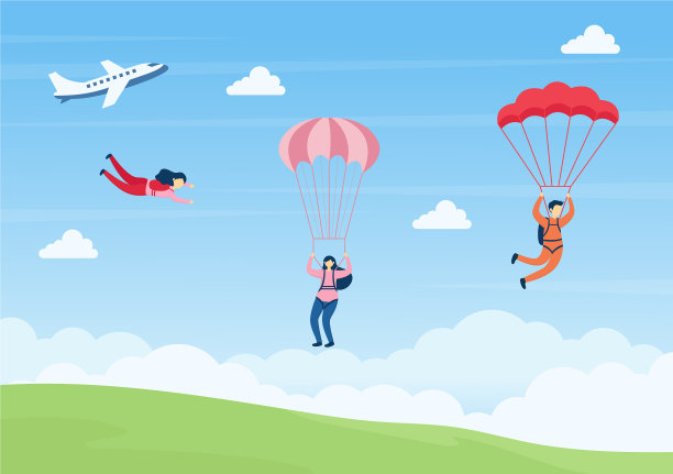 跳伞是一种户外运动图片下载