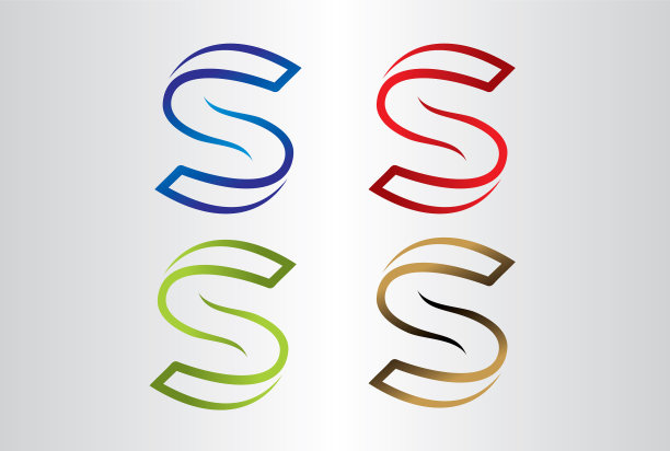 S标志设计，具有现代时尚创意图片下载