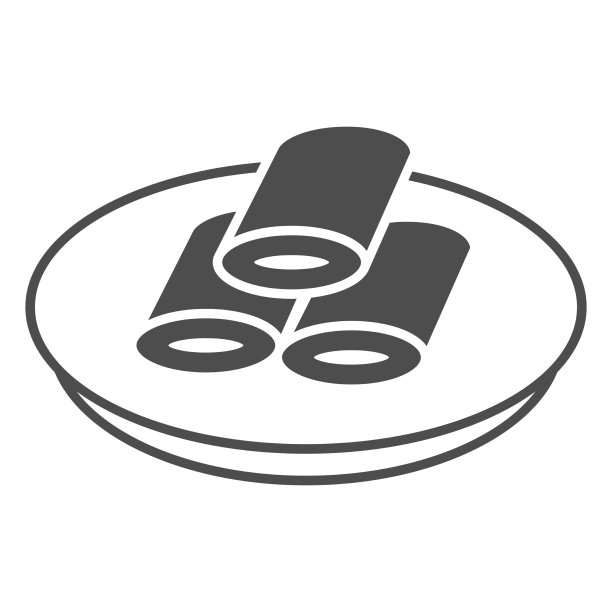 煎饼馅固体图标亚洲食物图片下载