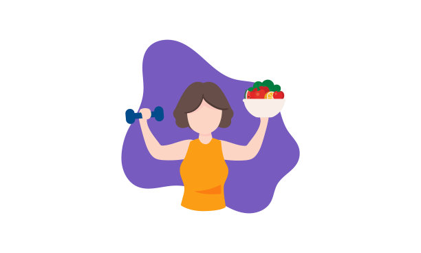 吃健康食品的女孩吃健康食品图片下载