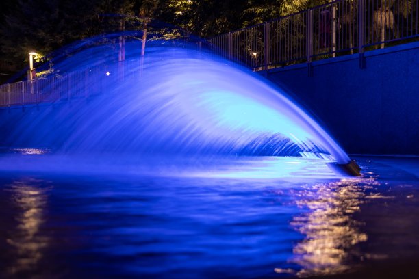 蓝色的水图片下载