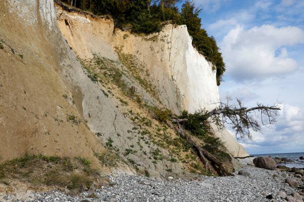 波罗的海上美丽的白色悬崖图片下载