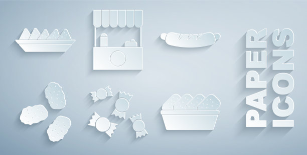 把糖果热狗三明治鸡块放进去图片下载