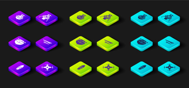 设置冲浪板无人机飞行快艇悬挂图片下载