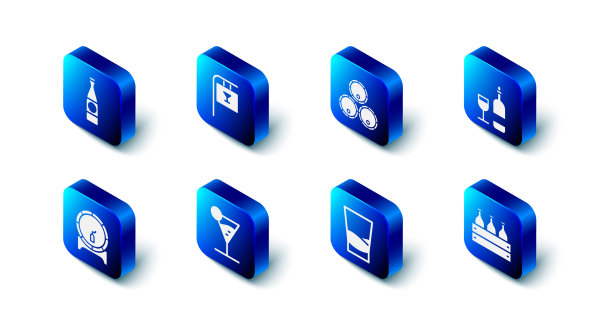 设置街道招牌与酒吧木桶图片下载