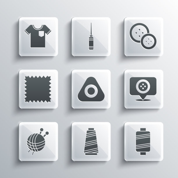 设置缝纫线位置裁缝店粉笔图片下载