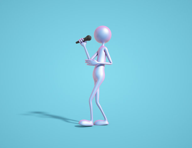人的性格与麦克风，歌手。图片下载