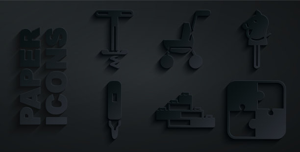 套玩具积木砖马标记笔图片下载