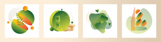 现代抽象梯度组合的集合图片下载