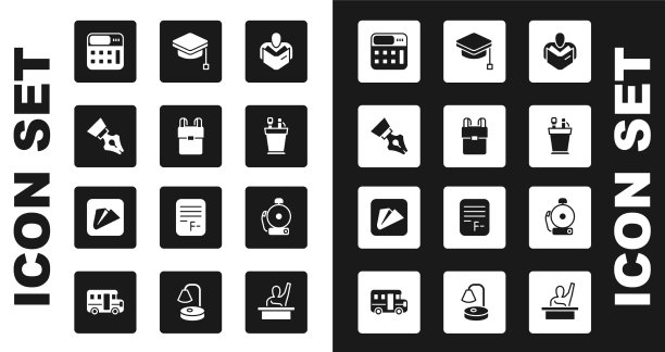 集男子读书学校背包喷泉图片下载