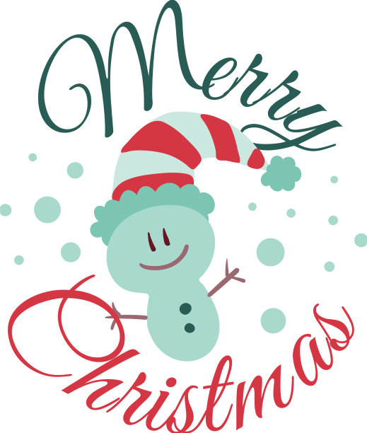 圣诞标志或徽章可爱的卡通图片下载