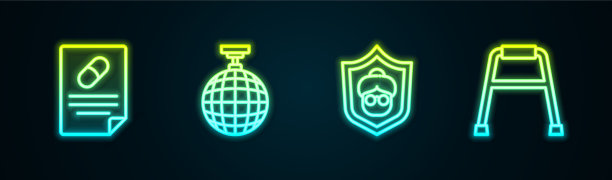 设线医疗处方迪斯科球图片下载