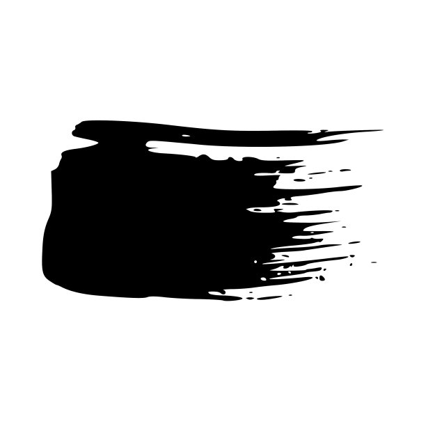 白色背景上的黑色笔触图片下载