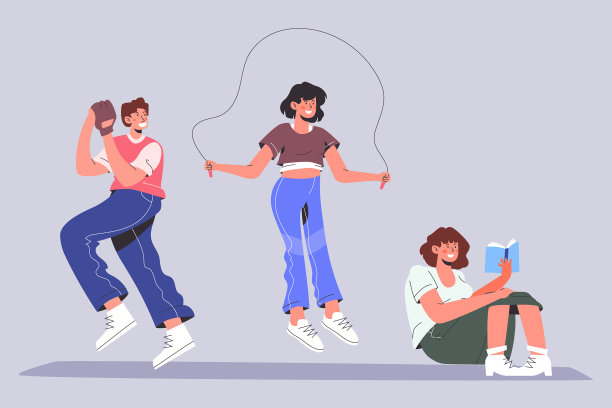 平面设计让人做户外活动图片下载