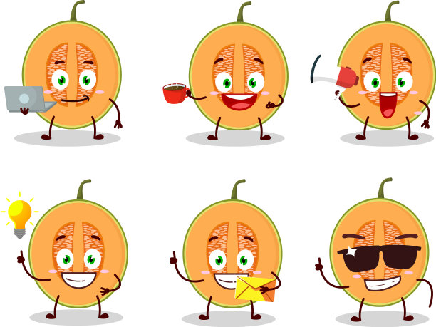 各种卡通人物的瓜片图片下载