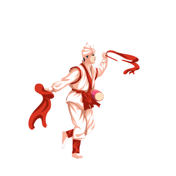 扭腰鼓国庆节图片下载