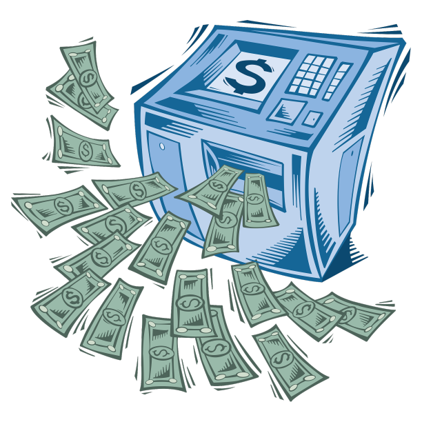 手绘取款机图片下载