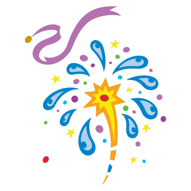 手绘面具鲜花庆祝素材图片