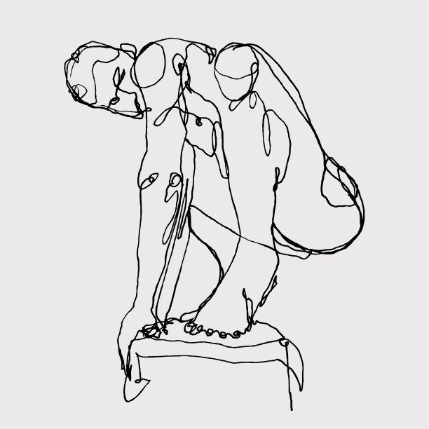 手绘的人物草图图片下载