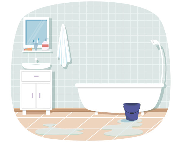 室内浴室，白色家具图片下载